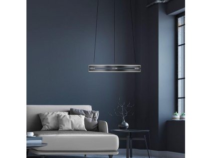 Závěsné LED svítidlo PURE E-Loop, 50W, ø 50 cm, 2700-5000K (Barva Mystická šedá)