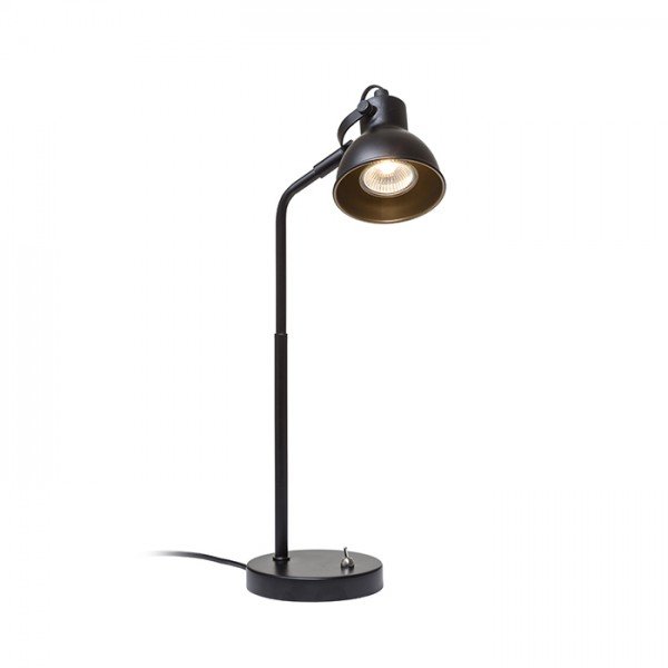 ROSITA stolní černá/zlatá 230V LED GU10 9W - RED - DESIGN RENDL