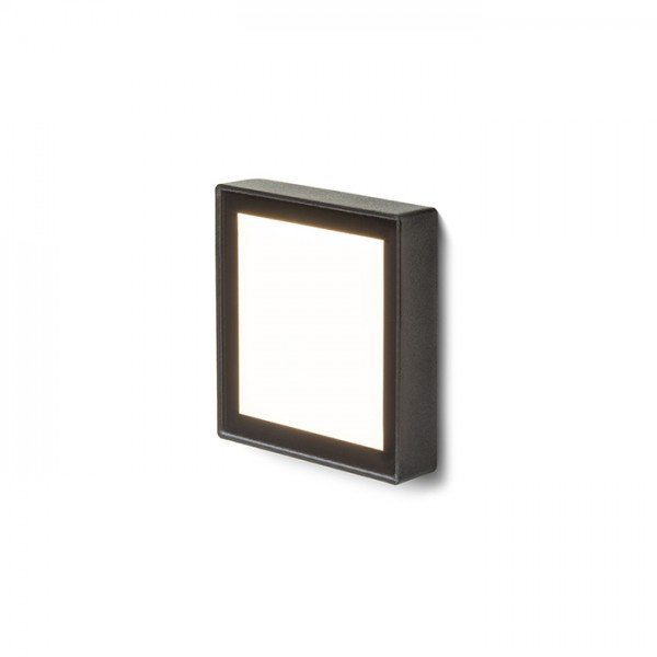 DEJAVU SQ 9 zápustná černá 230V LED 3.5W IP65 3000K - RED - DESIGN RENDL
