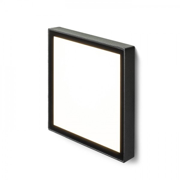 DEJAVU SQ 14 zápustná černá 230V LED 6W IP65 3000K - RED - DESIGN RENDL