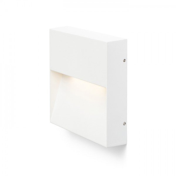 AQILA SQ nástěnná bílá 230V LED 6W IP54 3000K - RED - DESIGN RENDL