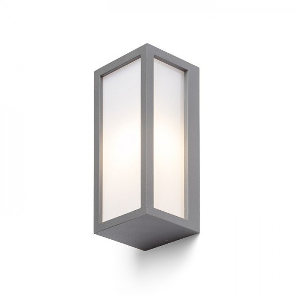 DURANT nástěnná stříbrnošedá 230V E27 18W IP54 - RED - DESIGN RENDL