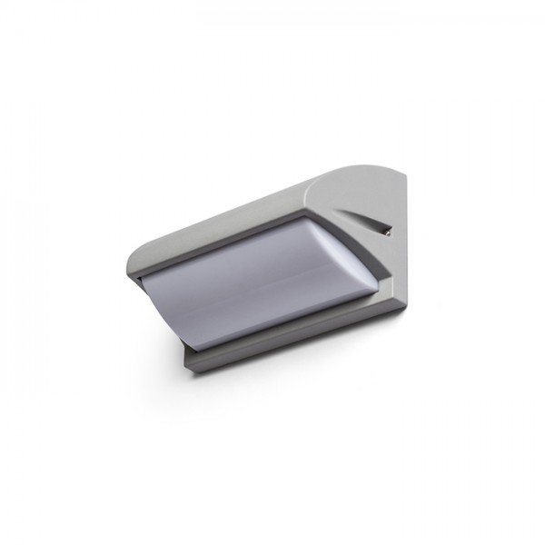 MORA nástěnná stříbrnošedá 230V E27 18W IP54 - RED - DESIGN RENDL
