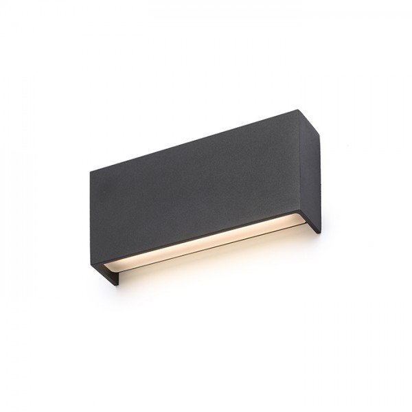 TORINO nástěnná černá 230V LED 2x5W IP54 3000K - RED - DESIGN RENDL