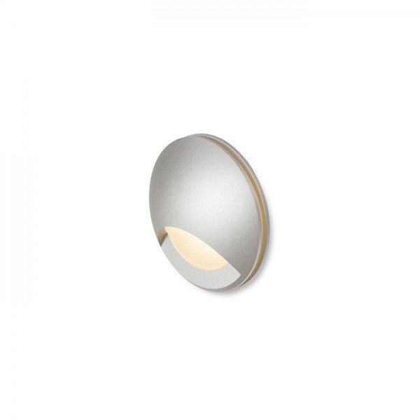 CLUB IND zápustná stříbrnošedá 230V LED 3W IP54 3000K - RED - DESIGN RENDL