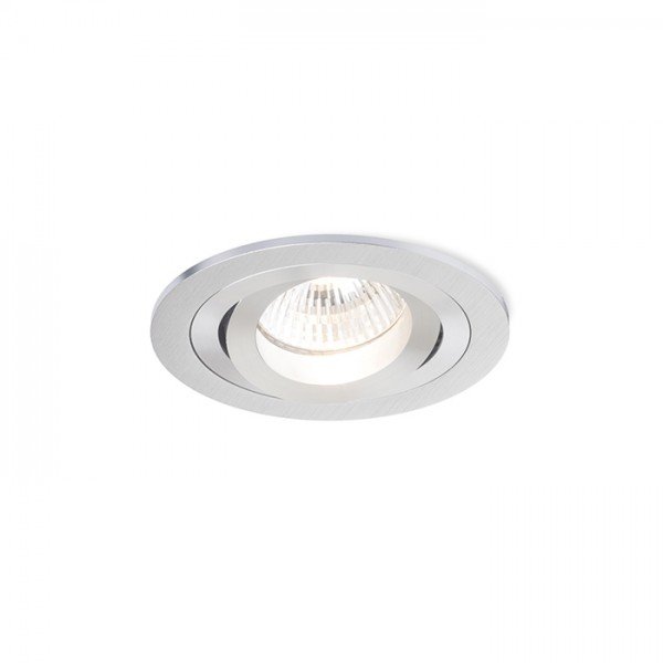 PASADENA GU10 R zápustná česaný hliník 230V GU10 50W - RED - DESIGN RENDL
