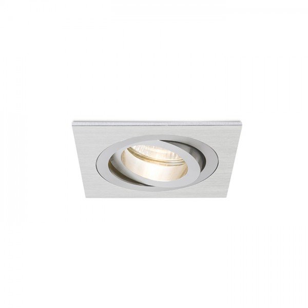 PASADENA GU10 SQ I zápustná česaný hliník 230V GU10 50W - RED - DESIGN RENDL