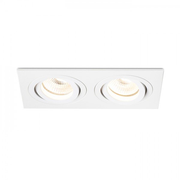 PASADENA GU10 SQ II zápustná bílá 230V GU10 2x50W - RED - DESIGN RENDL
