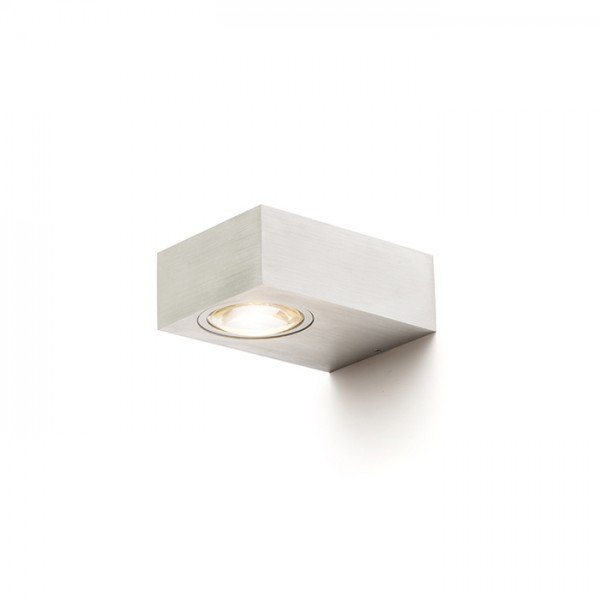 KORSO II nástěnná česaný hliník 230V LED 2x3W 120° IP54 3000K - RED - DESIGN RENDL