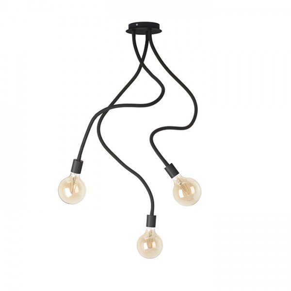 LOYD E27 III stropní černá 230V E27 3x28W - RED - DESIGN RENDL