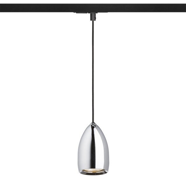 BABADES pro jednookr. lištu chrom 230V GU10 35W - RED - DESIGN RENDL