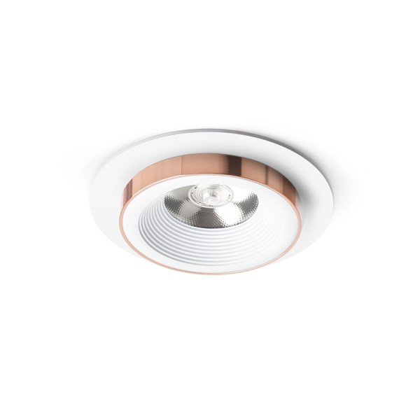 SHARM R I zápustná bílá měď 230V LED 10W 24° 3000K - RED - DESIGN RENDL