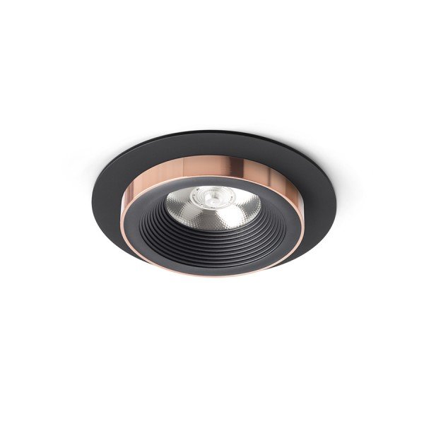 SHARM R I zápustná černá/černá měď 230V LED 10W 24° 3000K - RED - DESIGN RENDL