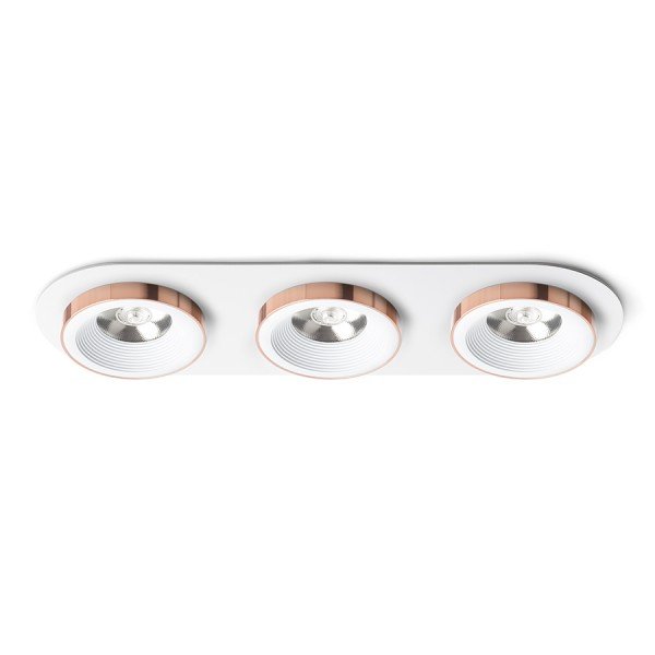 SHARM R III zápustná bílá měď 230V LED 3x10W 24° 3000K - RED - DESIGN RENDL