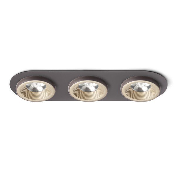 SHARM R III zápustná perleťová zlatá/hnědá 230V LED 3x10W 24° 3000K - RED - DESIGN RENDL
