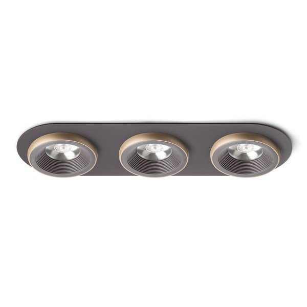 SHARM R III zápustná hnědá/perleťová zlatá 230V LED 3x10W 24° 3000K - RED - DESIGN RENDL