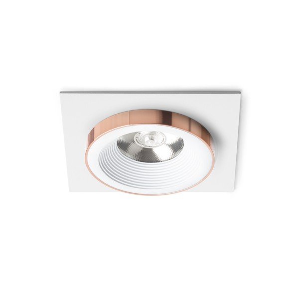 SHARM SQ I zápustná bílá měď 230V LED 10W 24° 3000K - RED - DESIGN RENDL