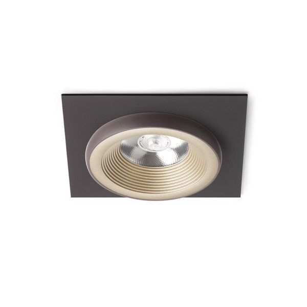 SHARM SQ I zápustná perleťová zlatá/hnědá 230V LED 10W 24° 3000K - RED - DESIGN RENDL