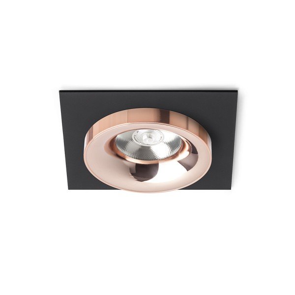 SHARM SQ I zápustná černá měď/měď 230V LED 10W 24° 3000K - RED - DESIGN RENDL