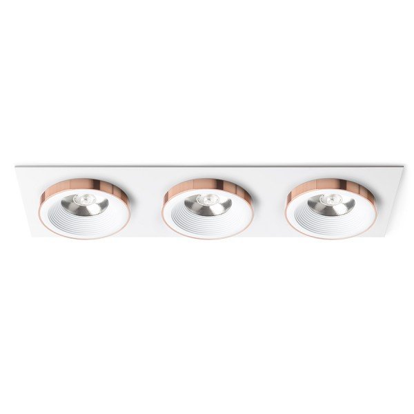 SHARM SQ III zápustná bílá měď 230V LED 3x10W 24° 3000K - RED - DESIGN RENDL