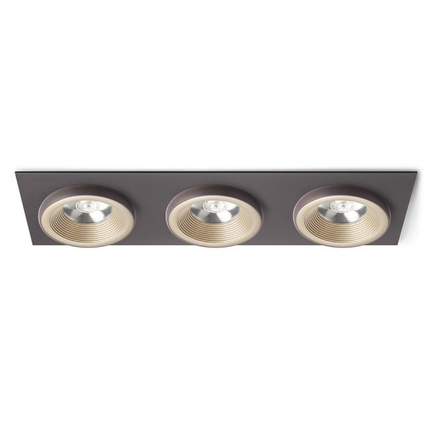 SHARM SQ III zápustná perleťová zlatá/hnědá 230V LED 3x10W 24° 3000K - RED - DESIGN RENDL