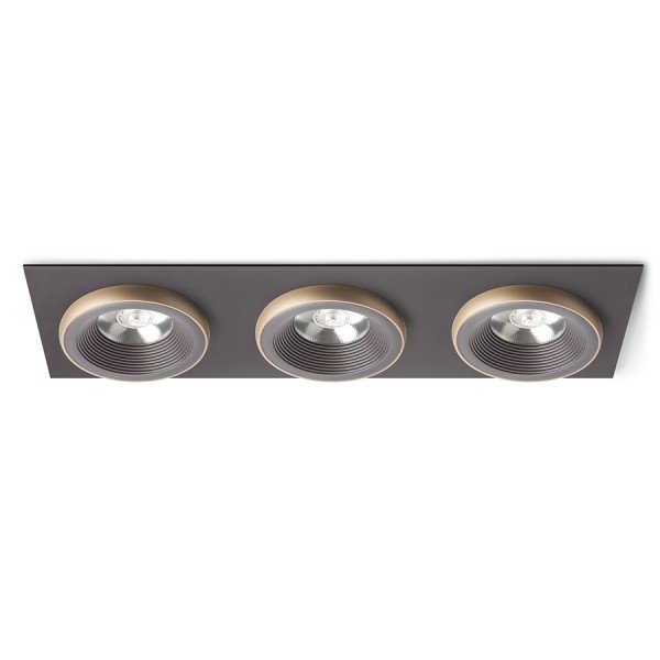 SHARM SQ III zápustná hnědá/perleťová zlatá 230V LED 3x10W 24° 3000K - RED - DESIGN RENDL