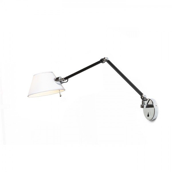 MONTANA nástěnná bílá/černá chrom 230V E27 28W - RED - DESIGN RENDL