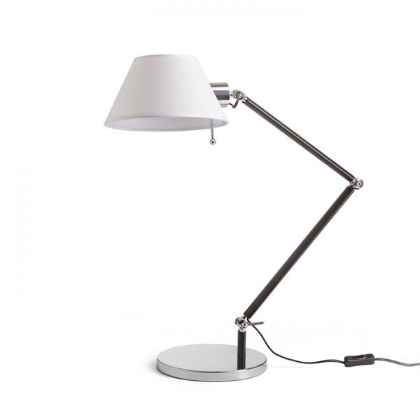 MONTANA stolní bílá/černá chrom 230V E27 28W - RED - DESIGN RENDL