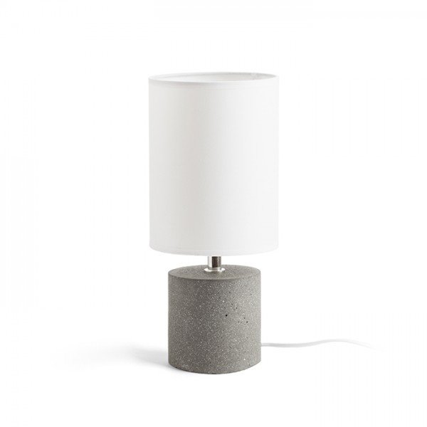 CAMINO stolní se stínidlem bílá cement 230V E27 28W - RED - DESIGN RENDL