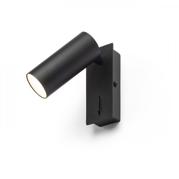TAPIO I SQ nástěnná černá 230V LED 4.5W 3000K - RED - DESIGN RENDL