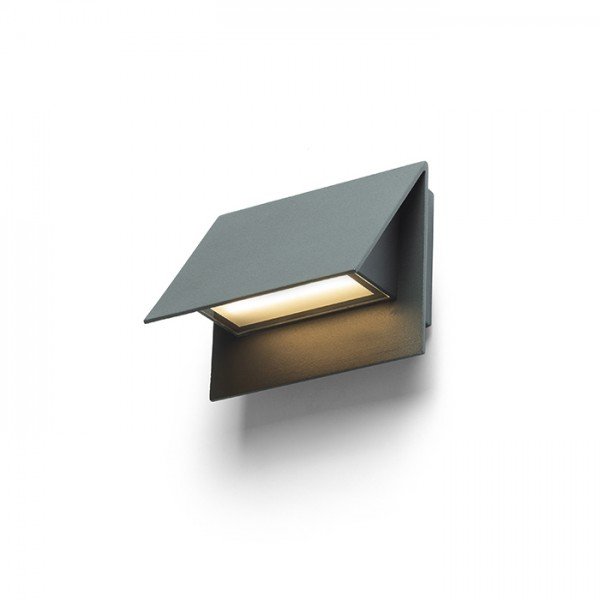 GERI nástěnná antracitová 230V LED 5W IP54 3000K - RED - DESIGN RENDL