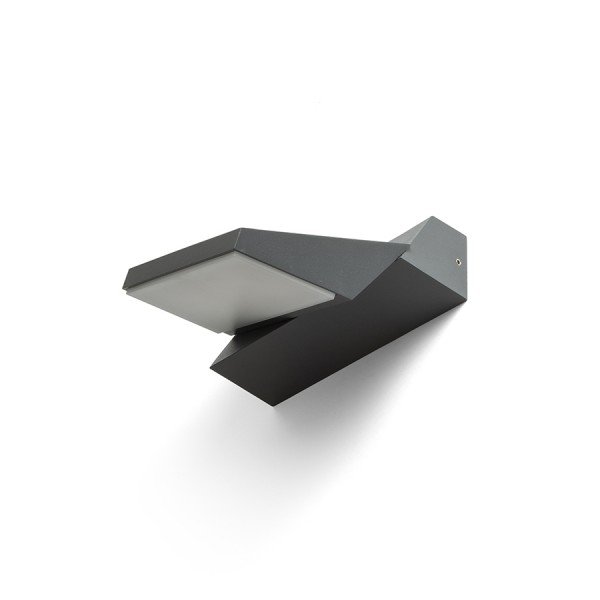 AKCE - TWIST nástěnná antracitová 230V LED 13W IP65 3000K - RED - DESIGN RENDL