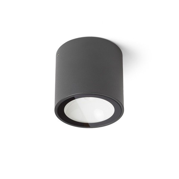 Levně SENZA R stropní antracitová čiré sklo 230V LED 6W IP54 3000K - RED - DESIGN RENDL