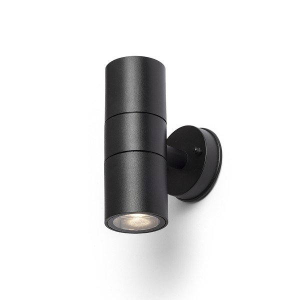 SORANO II nástěnná černá plast 230V LED GU10 2x8W IP44 - RED - DESIGN RENDL