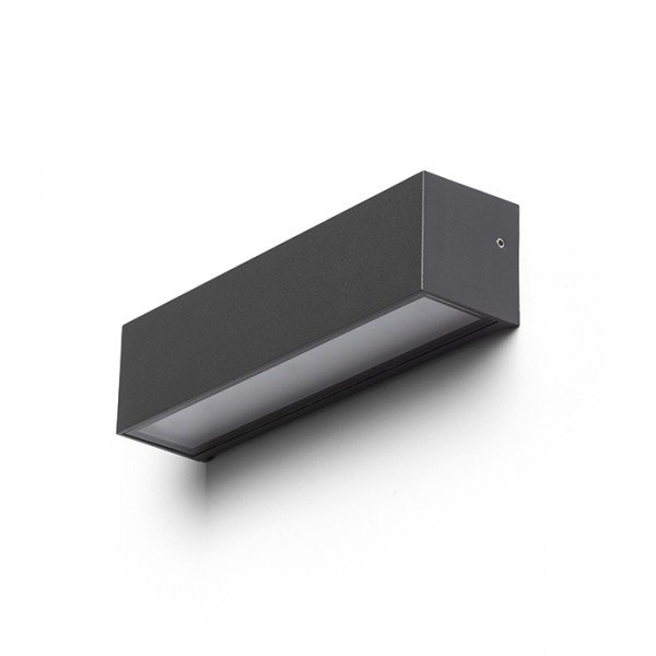 CAMARGUE nástěnná antracitová satinované sklo 230V LED 6W IP65 3000K - RED - DESIGN RENDL