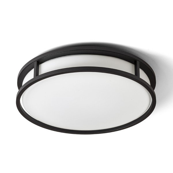 Levně GRANDE LED 35 stropní opálové sklo/černá 230V LED 24W IP44 3000K - RED - DESIGN RENDL