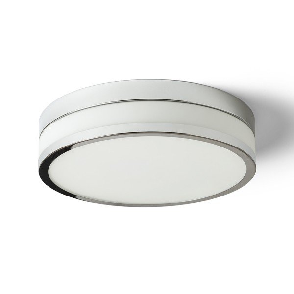 Levně CIRA LED 35 stropní opálové sklo/chrom 230V LED 24W IP44 3000K - RED - DESIGN RENDL