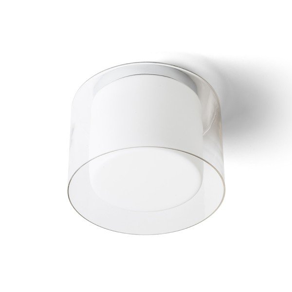 Levně VENICE 23 stropní čiré sklo/opálové sklo/chrom 230V E27 20W IP44 - RED - DESIGN RENDL