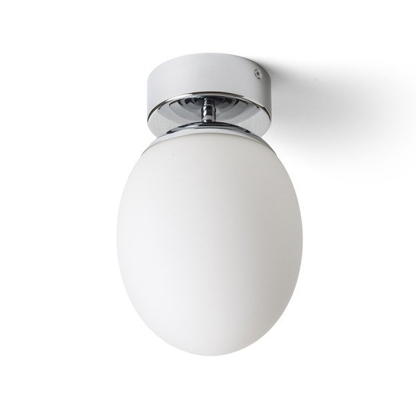 Levně MERINGUE 16 stropní opálové sklo/chrom 230V E27 15W IP44 - RED - DESIGN RENDL