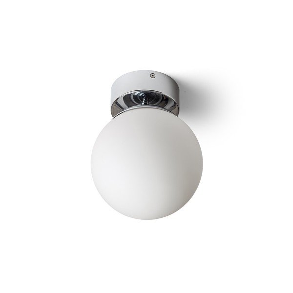 Levně BOLLY 17 stropní opálové sklo/chrom 230V E27 15W IP44 - RED - DESIGN RENDL