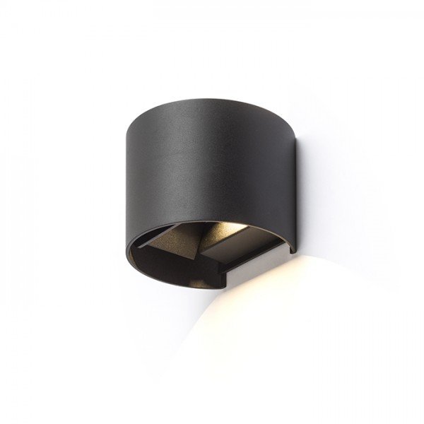 AKCE - TITO R DIMM nástěnná černá 230V LED 2x3W IP65 3000K - RED - DESIGN RENDL
