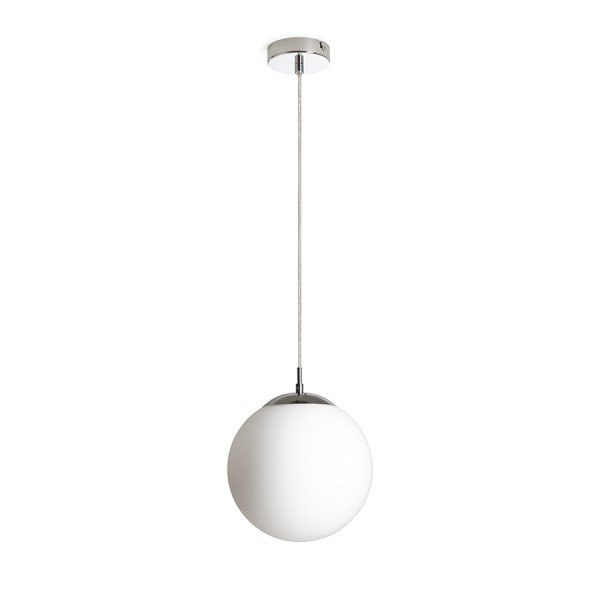 LUNA 25 závěsná opálové sklo/chrom 230V LED E27 15W - RED - DESIGN RENDL