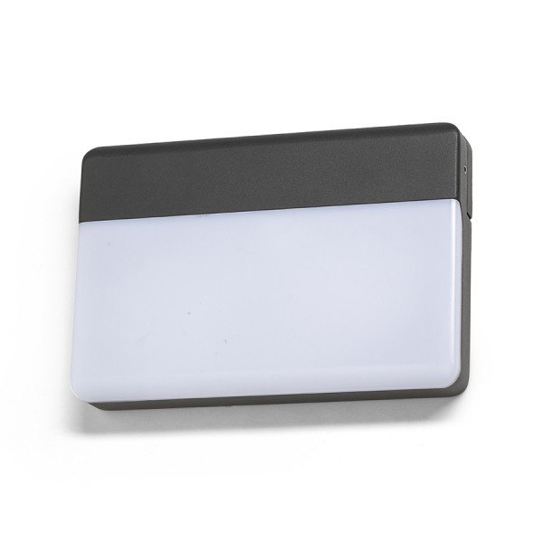 Svítidlo GAVIN nástěnná antracitová mléčný akryl 230V LED 13W IP65 3000K - RED - DESIGN RENDL