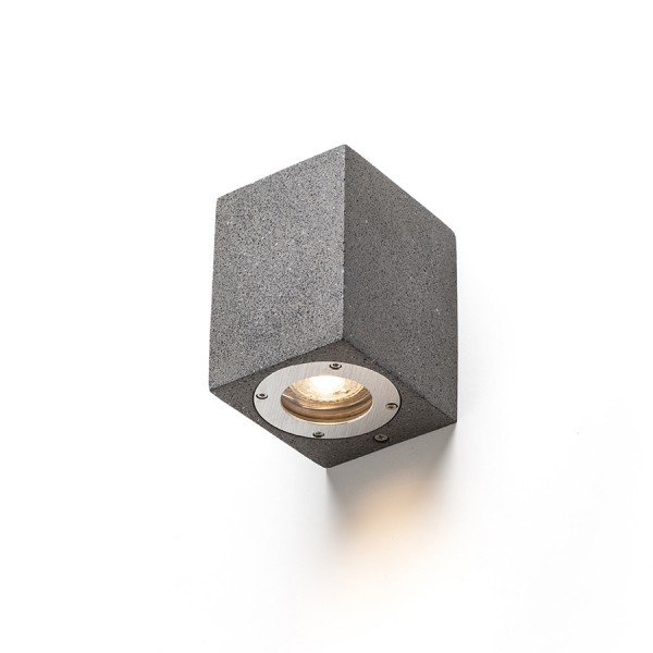 KANE I nástěnná beton/dekor tmavý granit 230V LED GU10 5W IP65 - RED - DESIGN RENDL