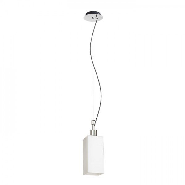 LIZ NEW závěsná opálové sklo/chrom 230V E27 28W - RED - DESIGN RENDL