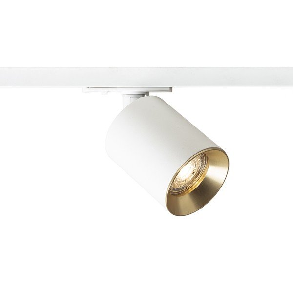 DARIO pro jednookr. lištu bílá česaná mosaz 230V GU10 9W - RED - DESIGN RENDL