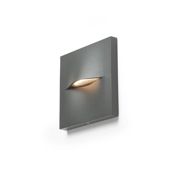 AKCE - BOBO SQ nástěnná antracitová 230V LED 3W IP65 3000K - RED - DESIGN RENDL