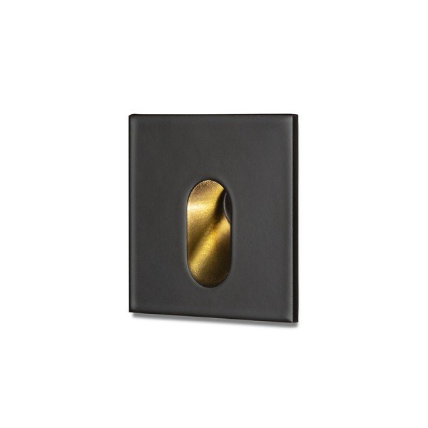 MEMPHIS SQ zápustná do stěny černá 230V LED 3W 60° 3000K - RED - DESIGN RENDL