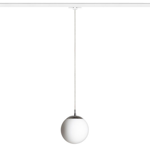 AKCE - LUNA 20 pro tříokr. lištu opálové sklo/chrom 230V E27 15W - RED - DESIGN RENDL
