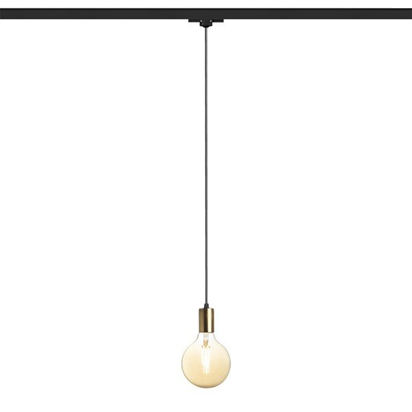 ARAQ pro tříokr. lištu závěsná česaná mosaz/černá 230V E27 42W - RED - DESIGN RENDL